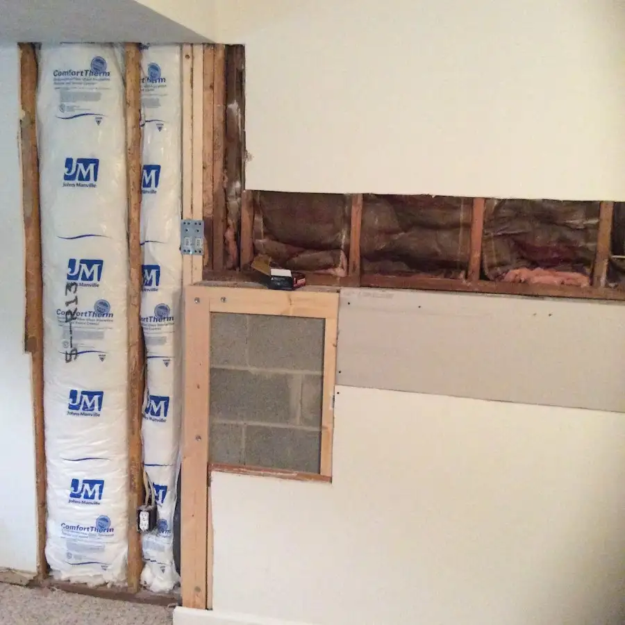 Wall insulation replacement during Odor Removal & Deodorization in Whitefish Bay